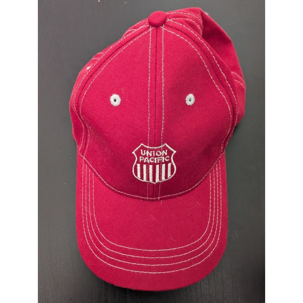 Union Pacific‎ Hat Strapback Baseball Hat Red White OSFM Cap America
